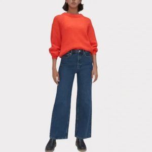 Way High Wide-Leg Jean in Medium Wash Jeans Size 31